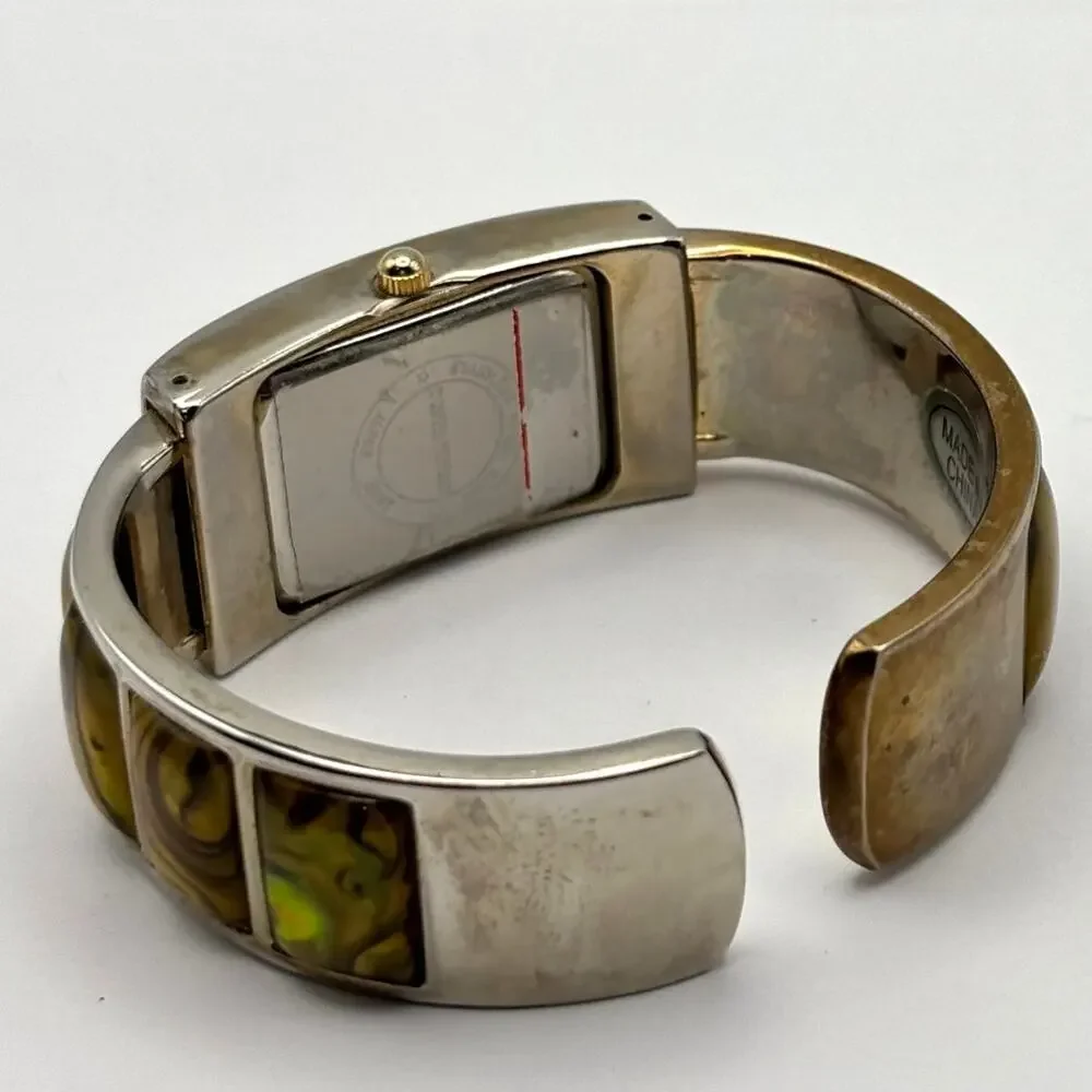 Y2K Silver & Green Watch